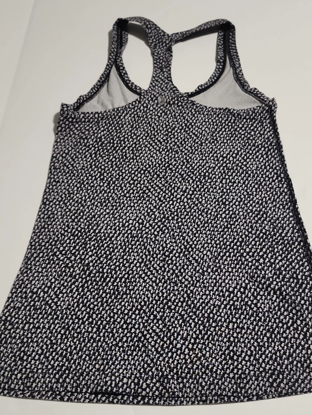 Lululemon Cool Racerback Frozen Fizz White Black